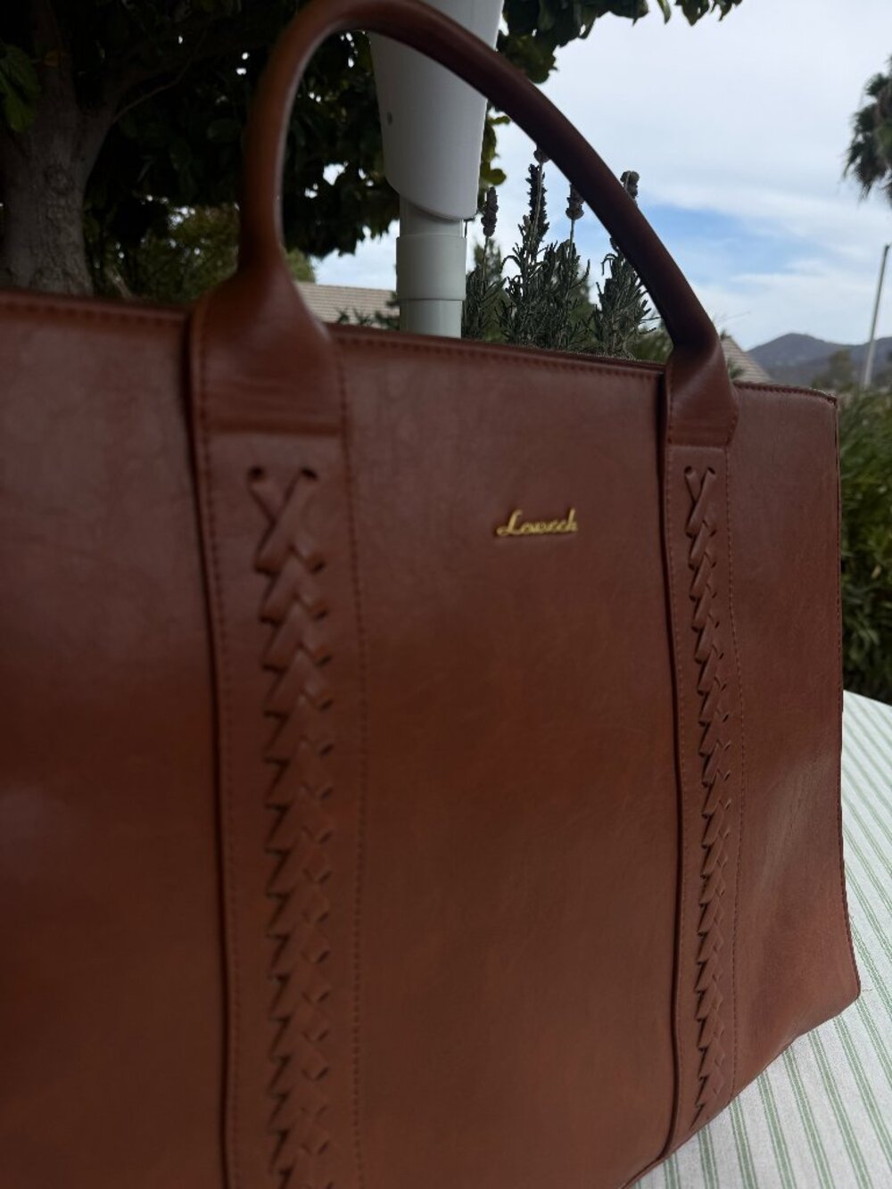 Lovevook Faux Leather Laptop Bag